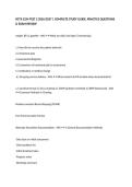 RCTX 3254 TEST 2 2026&sol;2027 &vert; COMPLETE STUDY GUIDE&comma; PRACTICE QUESTIONS & EXAM REVIEW