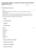 RCTX 3254 EXAM 3 2026&sol;2027 &vert; COMPLETE STUDY GUIDE&comma; PRACTICE QUESTIONS & COMPREHENSIVE REVIEW