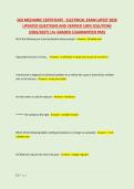 SOS MECHANIC CERTIFICATE - ELECTRICAL EXAM LATEST 2026 &NewLine;UPDATED QUESTIONS AND VERIFIED 100&percnt; SOLUTIONS &NewLine;&lpar;2026&sol;2027&rpar; &vert;A&plus; GRADED &vert;GUARANTEED PASS 