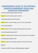 MASTER THE MONTREAL COGNITIVE ASSESSMENT &lpar;MOCA&rpar; &vert; FALL 2026 COURSE STUDY GUIDES &vert; COMPREHENSIVE REVIEW OF COGNITIVE IMPAIRMENT&comma; CLINICAL CONCEPTS & PRACTICE QUESTIONS
