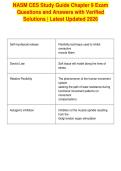 NASM CES Study Guide Chapter 9 Exam&NewLine;Questions and Answers with Verified&NewLine;Solutions &vert; Latest Updated 2026