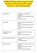 NASM CES Study Guide Chapter 6 Exam&NewLine;Questions and Answers with Verified&NewLine;Solutions &vert; Latest Updated 2026