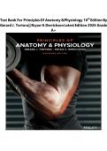 TEST BANK FOR PRINCIPLES OF ANATOMY AND PHYSIOLOGY 16TH EDITION BY GERARD J&period; TORTORA &period;BRYAN H&period; DERRICKSON LATEST AND NEWEST UPDATE 2026 A&plus; VERIFIED