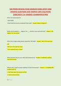SOUTHERN NEVADA FOOD HANDLER EXAM LATEST 2026 &NewLine;UPDATED QUESTIONS AND VERIFIED 100&percnt; SOLUTIONS &NewLine;&lpar;2026&sol;2027&rpar; &vert;A&plus; GRADED &vert;GUARANTEED PASS 