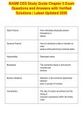 NASM CES Study Guide Chapter 5 Exam&NewLine;Questions and Answers with Verified&NewLine;Solutions &vert; Latest Updated 2026