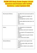 NASM CES Study Guide Chapter 3 Exam&NewLine;Questions and Answers with Verified&NewLine;Solutions &vert; Latest Updated 2026