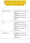 NASM CES Textbook Chapter 3 Exam&NewLine;Questions and Answers with Verified&NewLine;Solutions &vert; Latest Updated 2026