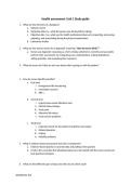 NSG 3160  Health assessment&colon; Unit 1 Study guide &vert; 2026 Correct Questions And Answers