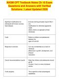 NASM CPT Textbook Notes Ch 16 Exam&NewLine;Questions and Answers with Verified&NewLine;Solutions &vert; Latest Updated 2026