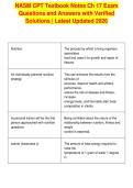 NASM CPT Textbook Notes Ch 17 Exam&NewLine;Questions and Answers with Verified&NewLine;Solutions &vert; Latest Updated 2026
