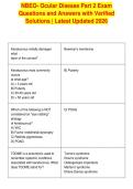 NBEO- Ocular Disease Part 2 Exam&NewLine;Questions and Answers with Verified&NewLine;Solutions &vert; Latest Updated 2026
