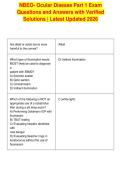 NBEO- Ocular Disease Part 1 Exam&NewLine;Questions and Answers with Verified&NewLine;Solutions &vert; Latest Updated 2026&NewLine;