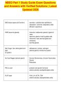 NBEO Part 1 Study Guide Exam Questions&NewLine;and Answers with Verified Solutions &vert; Latest&NewLine;Updated 2026