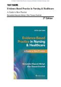 Test Bank - Evidence-Based Practice in Nursing and Healthcare 5th Edition &lpar;Strasinger&comma; 2024&rpar; All Chapters 1-23&vert; Latest Edition 2025