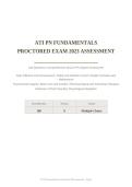 ATI PN FUNDAMENTALS PROCTORED EXAM 2023 &vert; 180 Questions &vert; Comprehensive NCLEX-PN Aligned Assessment &vert; Pass Guaranteed - A&plus; Graded&NewLine;&NewLine;