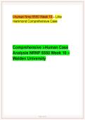 Walden NRNP 6550 Week 10 &vert; Lillie Hammond i-Human Case Study &vert; Latest Edition &vert; Heart Failure &lpar;HFrEF&rpar; Analysis &vert; Pass Your First Attempt