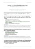 PEARSON VUE LIFE & HEALTH INSURANCE EXAM 2026&sol;2027 &vert; Verified Q&A &vert; State Licensing Preparation &vert; Pass Guaranteed - A&plus; Graded&NewLine;&NewLine;