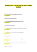 Biochem Module 3 Exam Questions and Answers 2024&sol;2025 &vert; Biochemistry Module 3 Study Guide &vert; Verified Solutions &vert; A&plus; Grade