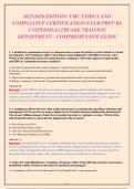 2025&sol;2026 UHC Ethics and Compliance Certification Exam Prep - 200&plus; Q&A With Rationales &vert; UnitedHealthcare Training Department Comprehensive Guide