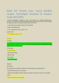 NURS CST Practice Exam&colon; Actual Certified &NewLine;Surgical Technologiṣt Queṣtionṣ & Anṣwerṣ &NewLine;Guide 2027&sol;2028
