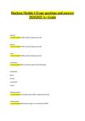 Biochem Module 6 Exam Questions and Answers 2024&sol;2025 &vert; Biochemistry Module 6 Study Guide &vert; Verified Solutions &vert; A&plus; Grade
