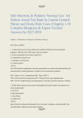 Safe Maternity & Pediatric Nursing Care&colon; 3rd &NewLine;Edition Actual Test Bank by Luanne Linnard&NewLine;Palmer and Gloria Haile Coats &lpar;C&hstrok;apters 1-38 &NewLine;Complete Blueprints & Expert-Verified &NewLine;Answers for 2027&sol;2028