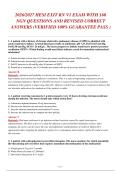 HESI EXIT RN V1 EXAM 2026&sol;2027 &vert; 160 NGN Questions with Verified Correct Answers & Rationales