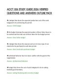 ACCT 526 STUDY GUIDE 2026 VERIFIED&NewLine;QUESTIONS AND ANSWERS OUTLINE PACK