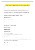 N352 Exam 2 Questions and Correct Answers
