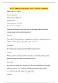 N352 Exam Questions and Correct Answers