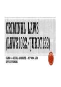 Criminal Laws &ndash; Sexual Assault II &lpar;Reform and Effectiveness&rpar;&comma; Term 2&comma; 2026 &ndash; Lecture Summary