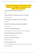 Neonatal Hematology & Embryology&colon; Blood&NewLine;Disorders & Malignancies Questions with&NewLine;100&percnt; Correct Answers