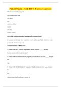 NR 327 Quiz 1 with 100&percnt; Correct Answers