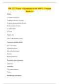 NR 327 Exam 1 Questions with 100&percnt; Correct&NewLine;Answers