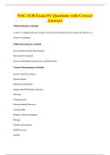 NSG 3130 Exam &num;1 Questions with Correct&NewLine;Answers