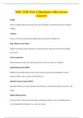 NSG 3130 Test 1 Questions with correct&NewLine;Answers