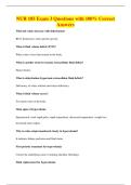 NUR 185 Exam 3 Questions with 100&percnt; Correct&NewLine;Answers