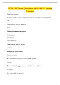 NUR 185 Exam Questions with 100&percnt; Correct&NewLine;Answers