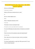 NUR 185 Final Practice Questions with 100&percnt;&NewLine;Correct Answers
