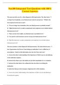 Nur200 Integrated Test Questions with 100&percnt;&NewLine;Correct Answers