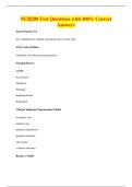 NUR200 Test Questions with 100&percnt; Correct&NewLine;Answers