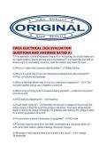 CWEA ELECTRICAL 2026 EVALUATION QUESTIONS AND ANSWERS RATED A&period;pdf