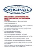 CWEA ELECTRICAL AND INSTRUMENTATION GRADE 2 UPDATED QUESTIONS AND ANSWERS