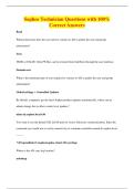 Sophos Technician Questions with 100&percnt;&NewLine;Correct Answers