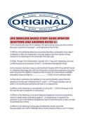 UHC MEDICARE BASICS STUDY GUIDE UPDATED QUESTIONS AND ANSWERS RATED A&period;pdf