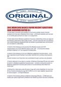 UHC MEDICARE BASICS PAPER RECENT QUESTIONS AND ANSWERS RATED A&period;pdf