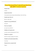 Texas Structural Pest Control Exam Questions&NewLine;with 100&percnt; Correct Answers