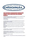 2026 NATIONAL GUARDIANSHIP ASSOCIATION CORRECT FINAL QUESTIONS AND ANSWERS RATED
