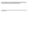OSCE &ndash; PERIODONTAL&comma; INTRA&sol;EXTRAORAL ASSESSMENT&comma; AND CHARTING QUIZ &vert; COMPLETE STUDY GUIDE & PRACTICE QUESTIONS 2026&sol;2027