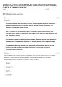 OSCE &num;3 PRACTICE &vert; COMPLETE STUDY GUIDE&comma; PRACTICE QUESTIONS & CLINICAL SCENARIOS 2026&sol;2027